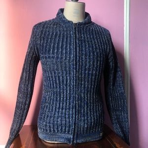 Brooksfield knit ribbed bomber jacket